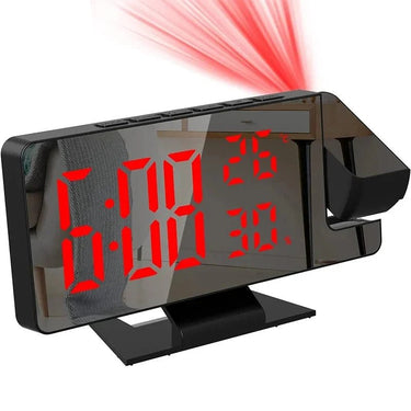 LED Projection Alarm Clock with Timer & Snooze - InspiredGrabs.com